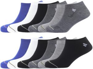 SJeware 12 Pairs Solid Cotton Ankle Length Socks