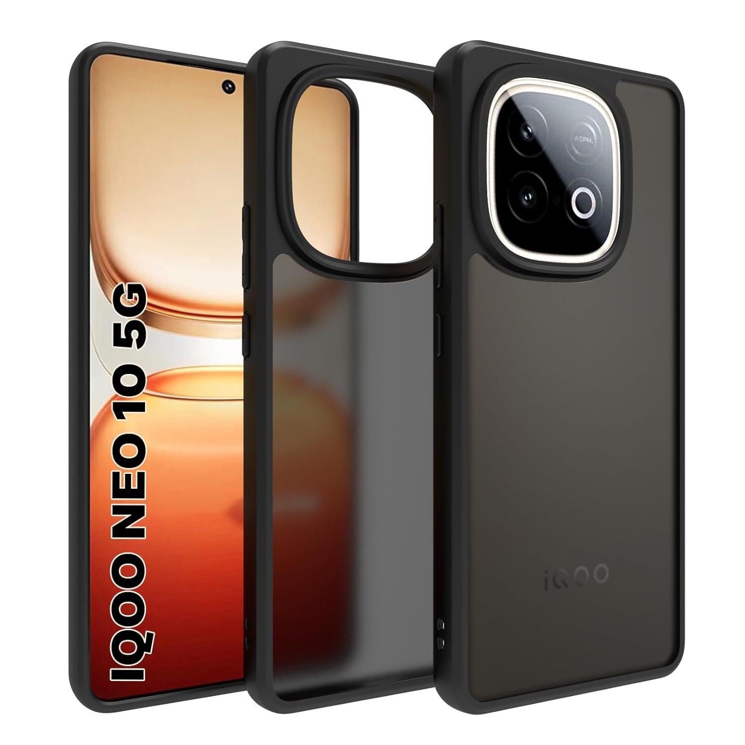 RIGGEAR Shockproof Sleek Hybrid Armor Back Cover Case for iQOO iQOO Neo 10