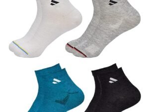 SJeware 12 Pairs Solid Cotton Ankle Length Socks