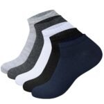 SJeware 12 Pairs Solid Cotton Ankle Length Socks