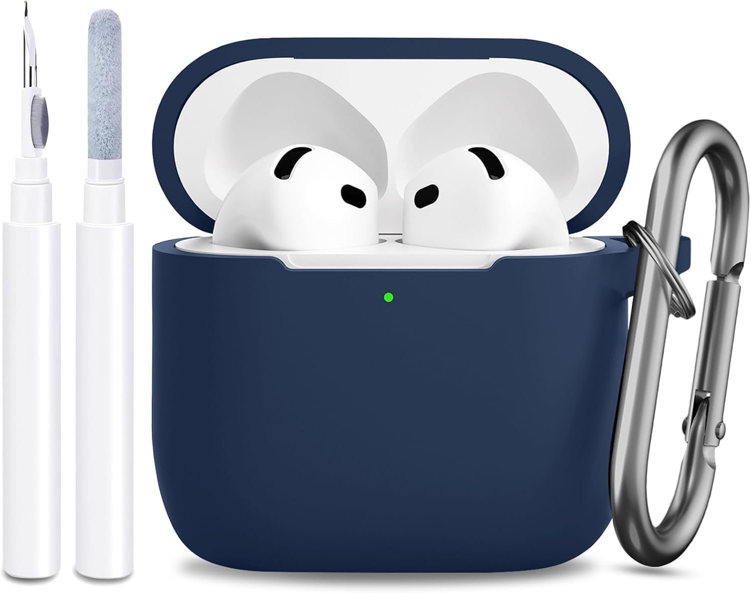 CERLINK AirPods 4 Case Cover Soft Silicone Material 2024, Full 2024)