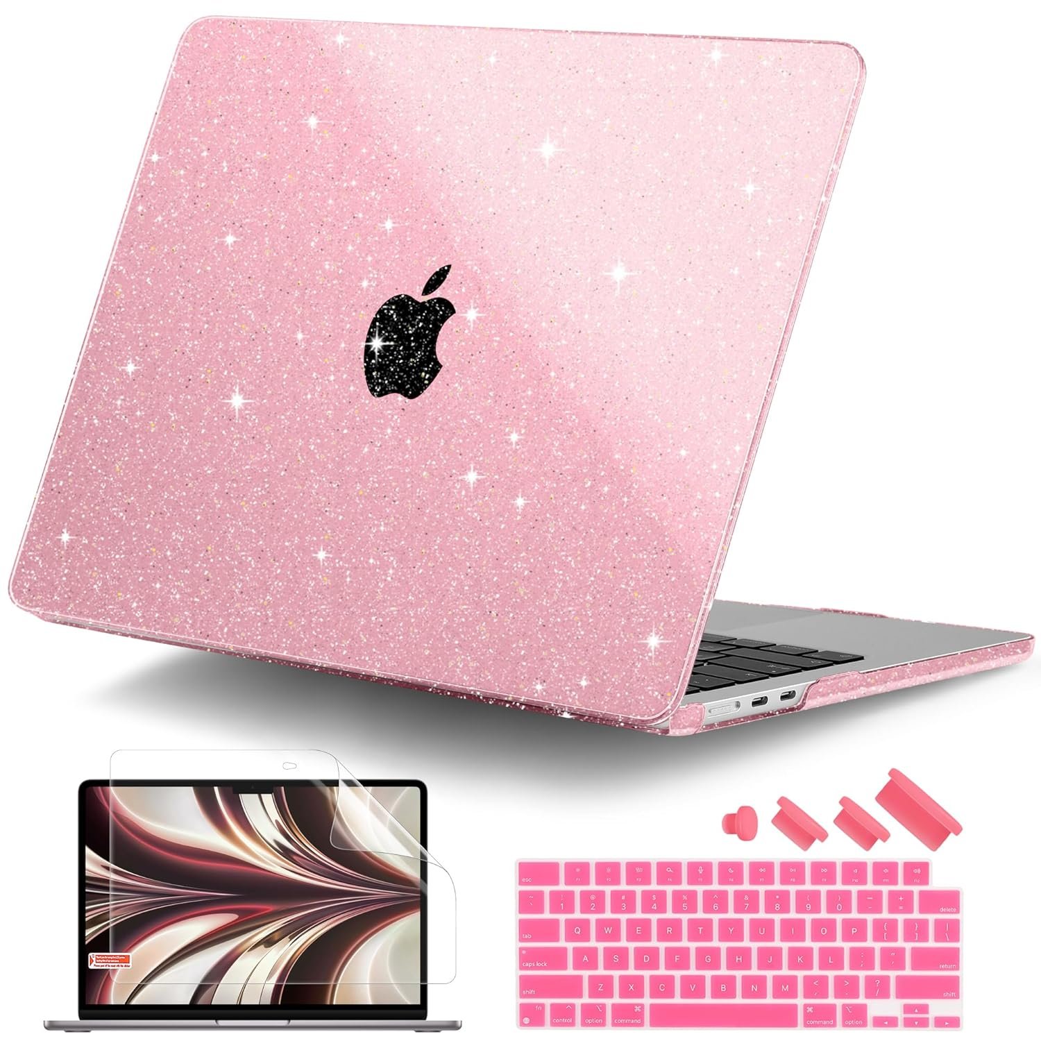 DONGKE Compatible with MacBook Air 13.6 inch Case M3 M2 Apple 2025 MacBook Air (13-inch