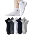 SJeware 12 Pairs Solid Cotton Ankle Length Socks