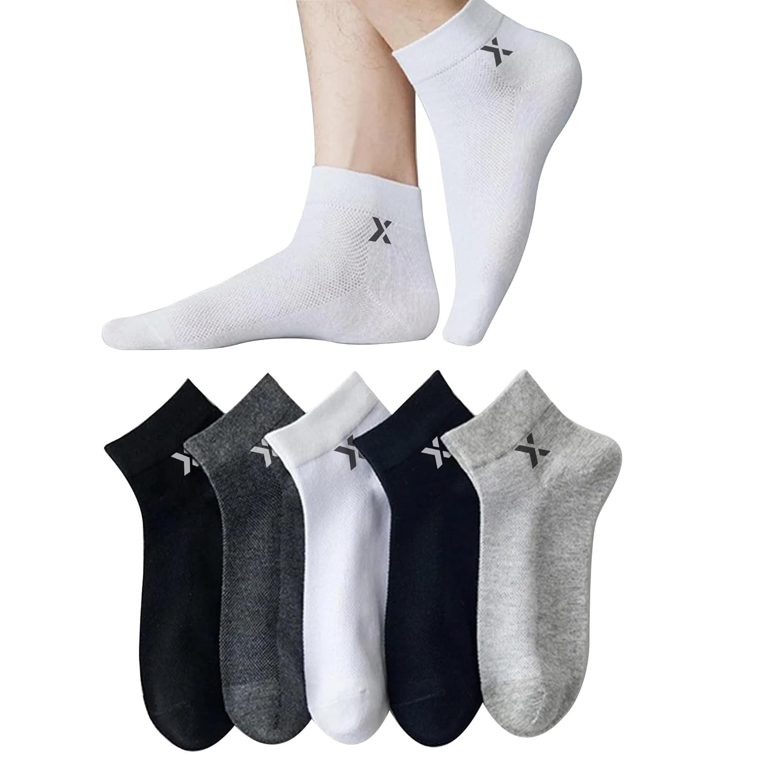 JEMOX BRIGHT Bamboo Ankle Length Socks for Men Pack of SJeware 12 Pairs Solid Cotton Ankle Length Socks
