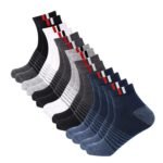 SJeware 12 Pairs Solid Cotton Ankle Length Socks