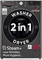 LG 9 Kg 5 Star AI Direct Drive Steam Wi-Fi Front Load Washing Machine