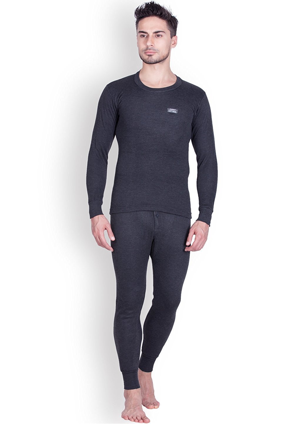 Lux Cottswool Thermal Sets (Black, 90 cm) Lux Cottswool Men’s Cotton Thermal Set