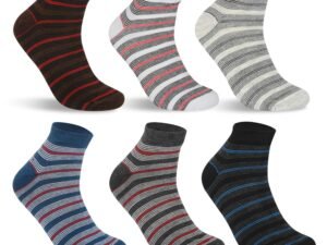 SJeware 12 Pairs Solid Cotton Ankle Length Socks