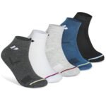 SJeware 12 Pairs Solid Cotton Ankle Length Socks