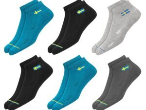 SJeware 12 Pairs Solid Cotton Ankle Length Socks