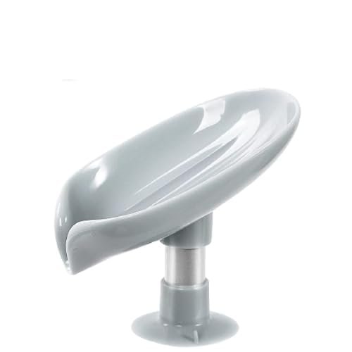 Sree shop Leaf-Shape Suction Cup Soap Holder Self-Draining Bar Soap Self Clean