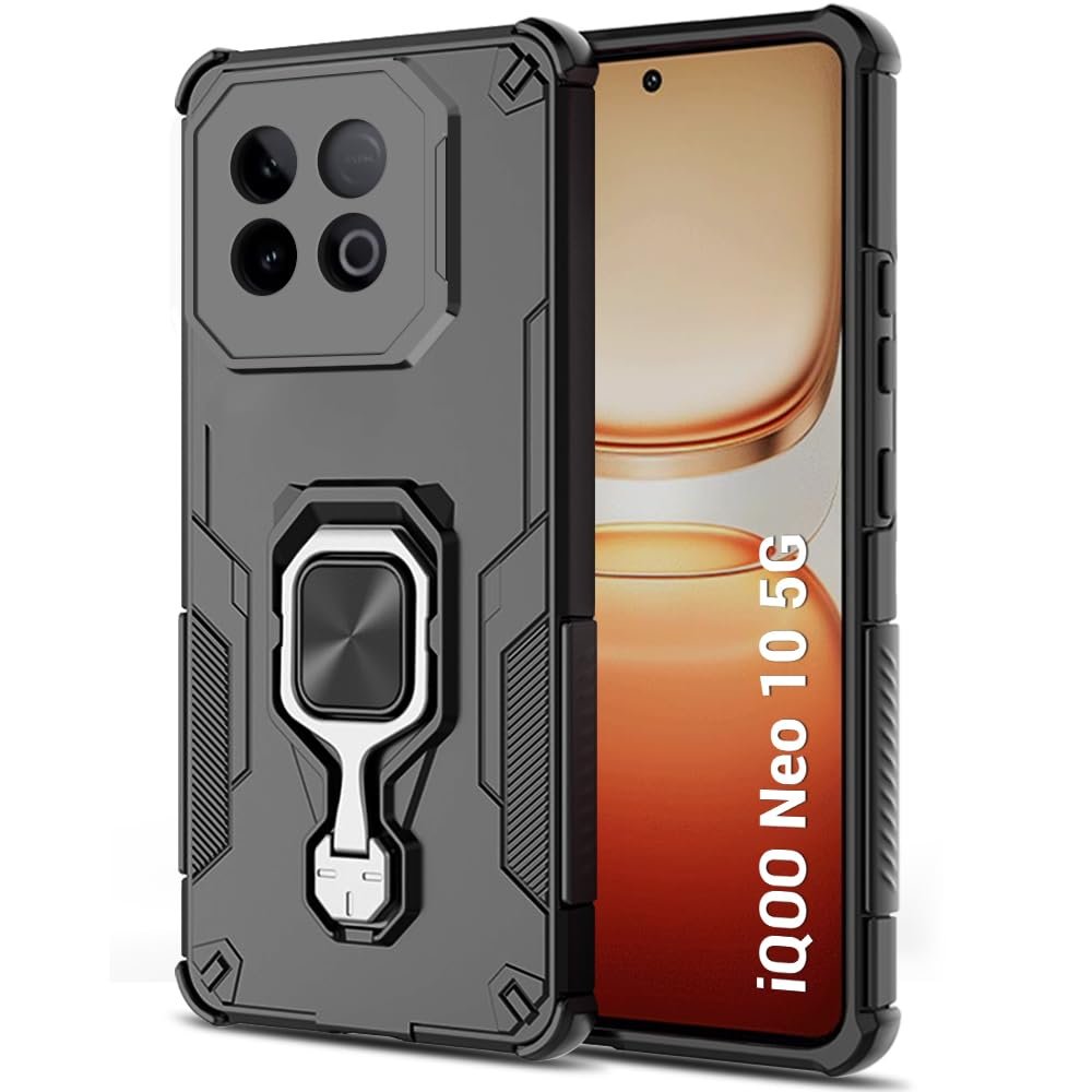 TheGiftKart Tough Armor Bumper Back Case Cover for iQOO Neo iQOO Neo 10