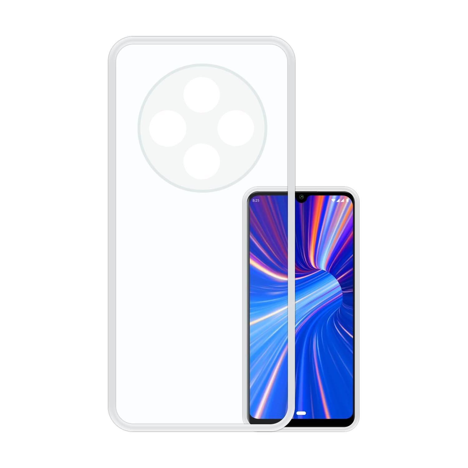 VIDO Transparent Back Case Cover for Redmi A4 5G (Soft Redmi A4 5G