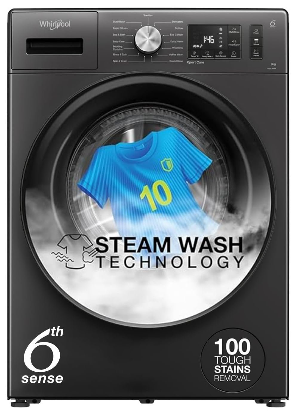 Whirlpool 8 Kg 5 Star Inverter Supreme Care Front Load Bosch 8 Kg 5 Star Fully-Automatic Front Load Washing Machine