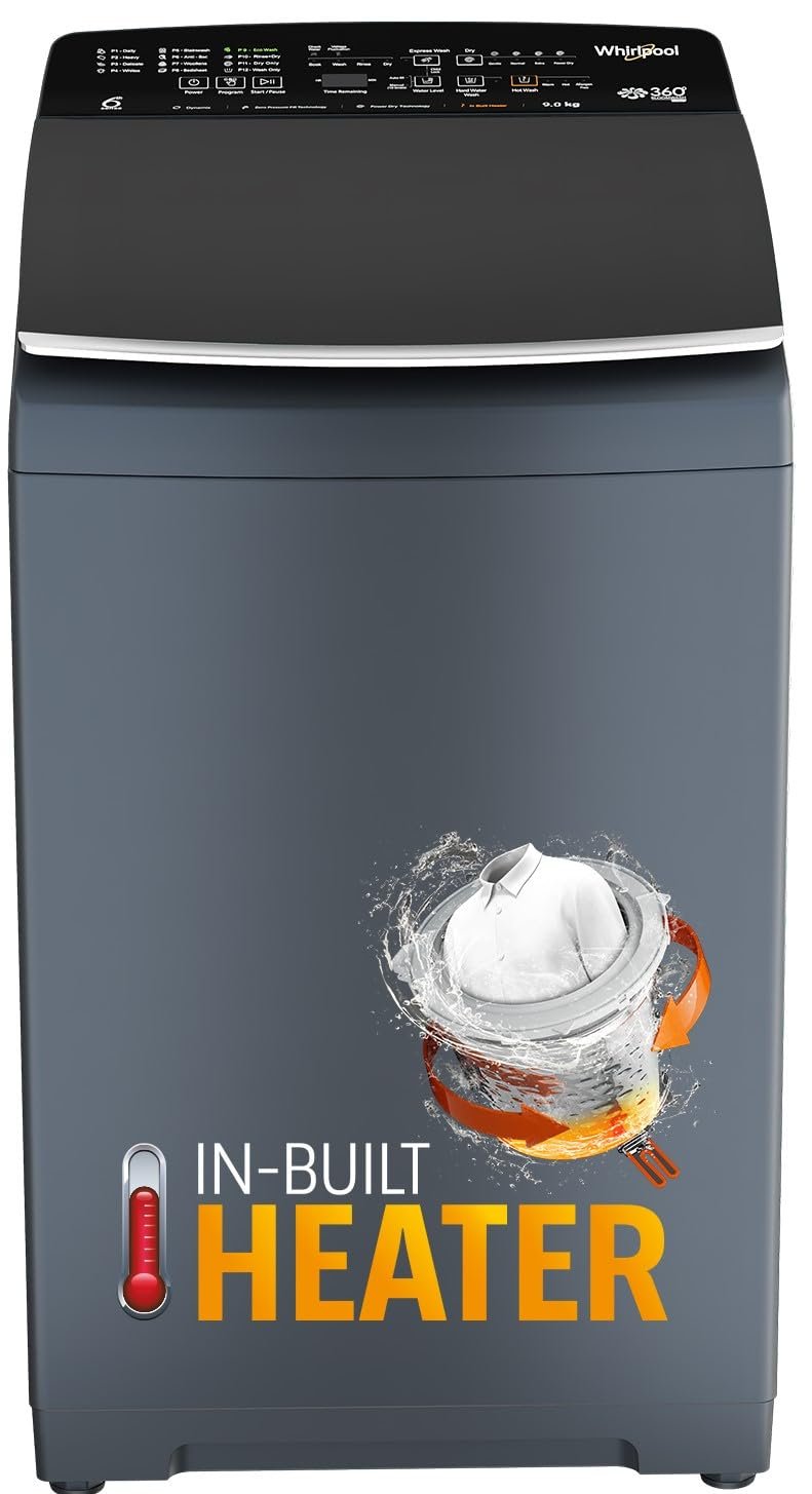 Whirlpool 9 Kg 5 Star Bloomwash Pro Fully-Automatic Top Loading Whirlpool 7 Kg 5 Star Royal Fully-Automatic Top Load Washing Machine