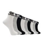 SJeware 12 Pairs Solid Cotton Ankle Length Socks