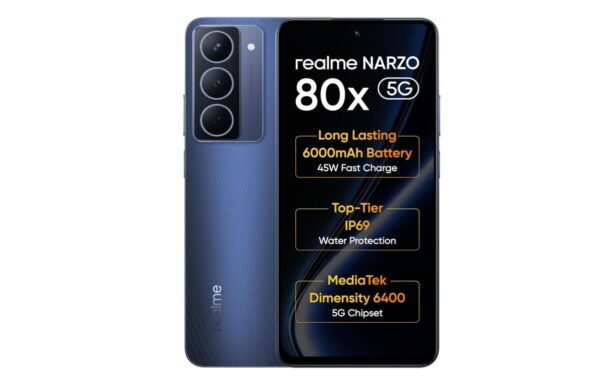 realme NARZO 80x 5G (Deep Ocean, 6GB+128GB) – Product Description