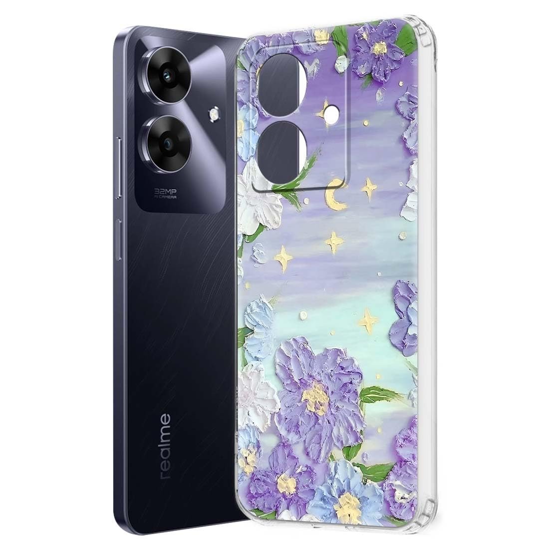 Fashionury Back Cover for realme NARZO N61 Designer, Printed,Transparent,Flexible, Silicon realme NARZO N61