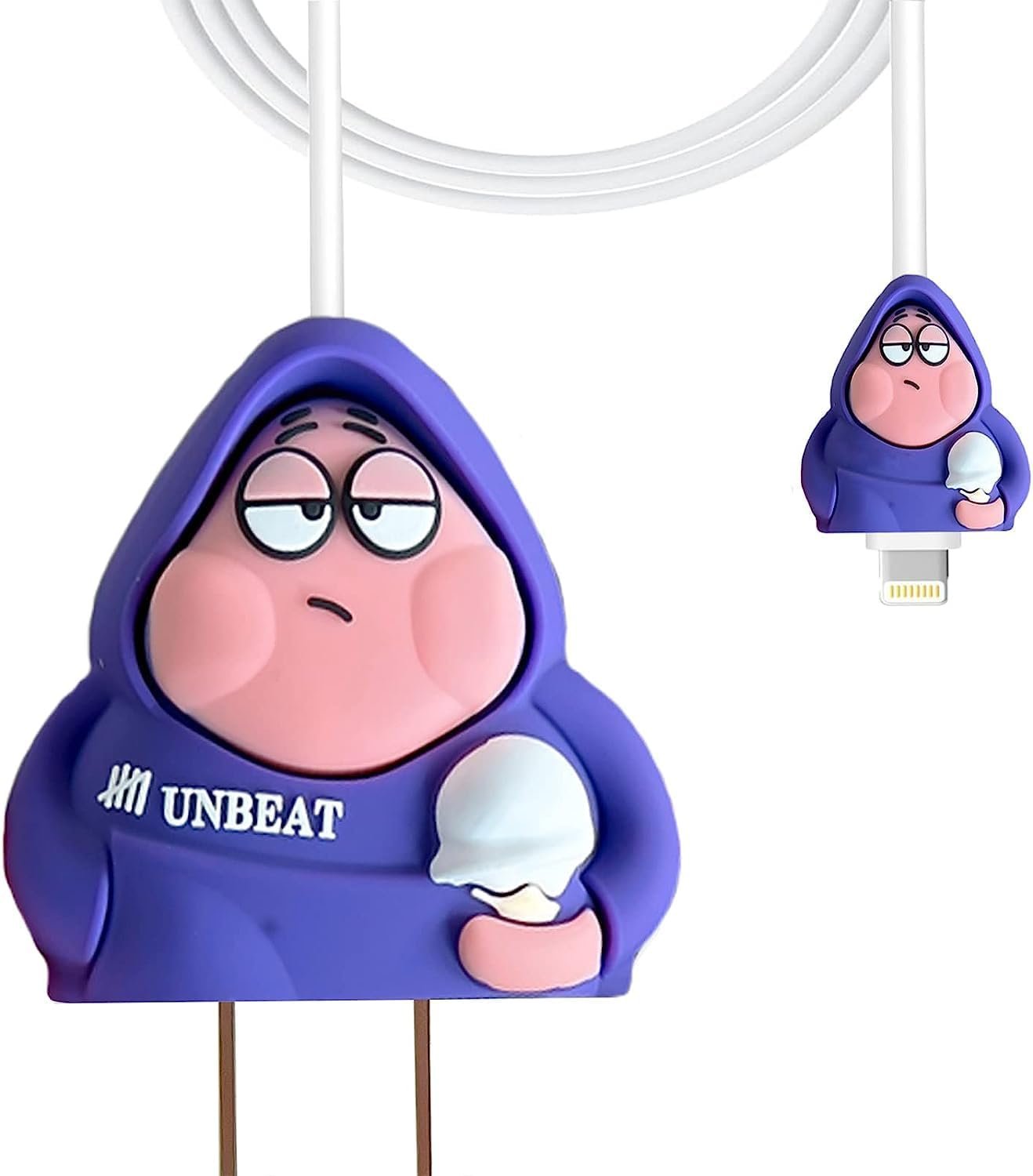 Soomio 3D Cartoon Case for iPhone Charger 18W/20W Only, Soft Apple 20W USB-C Power Adapter