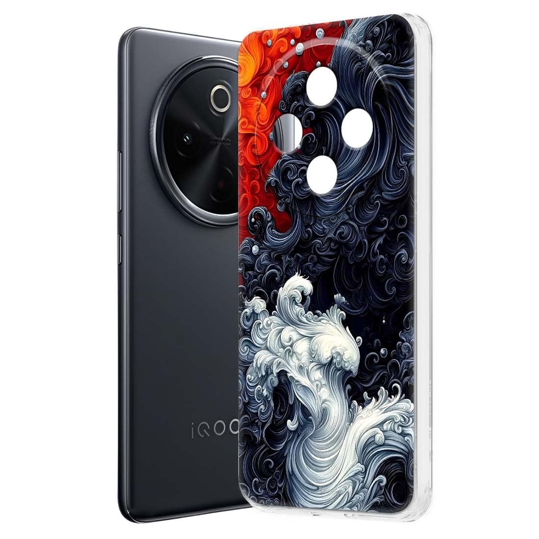 Fashionury Back Case for iQOO Z10 5G, Print Silicone Stylish iQOO Z10 5G