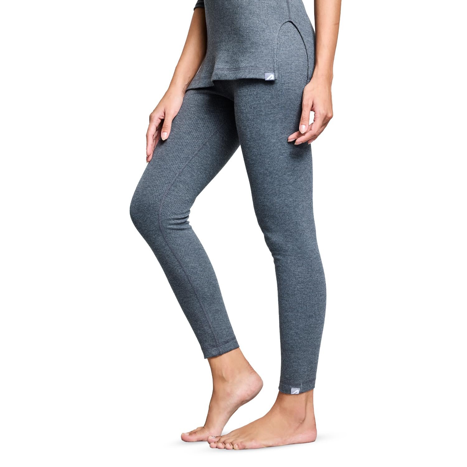 Boldfit Bottom Thermal Wear for Women Regular Fit Leggings Winter Jockey Women’s Super Combed Cotton Rich Thermal Top