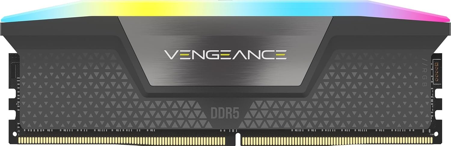 CORSAIR Vengeance RGB DDR5 RAM 16GB (1x16GB) 5200MHz CL40-40-40-77 1.25V 16GB