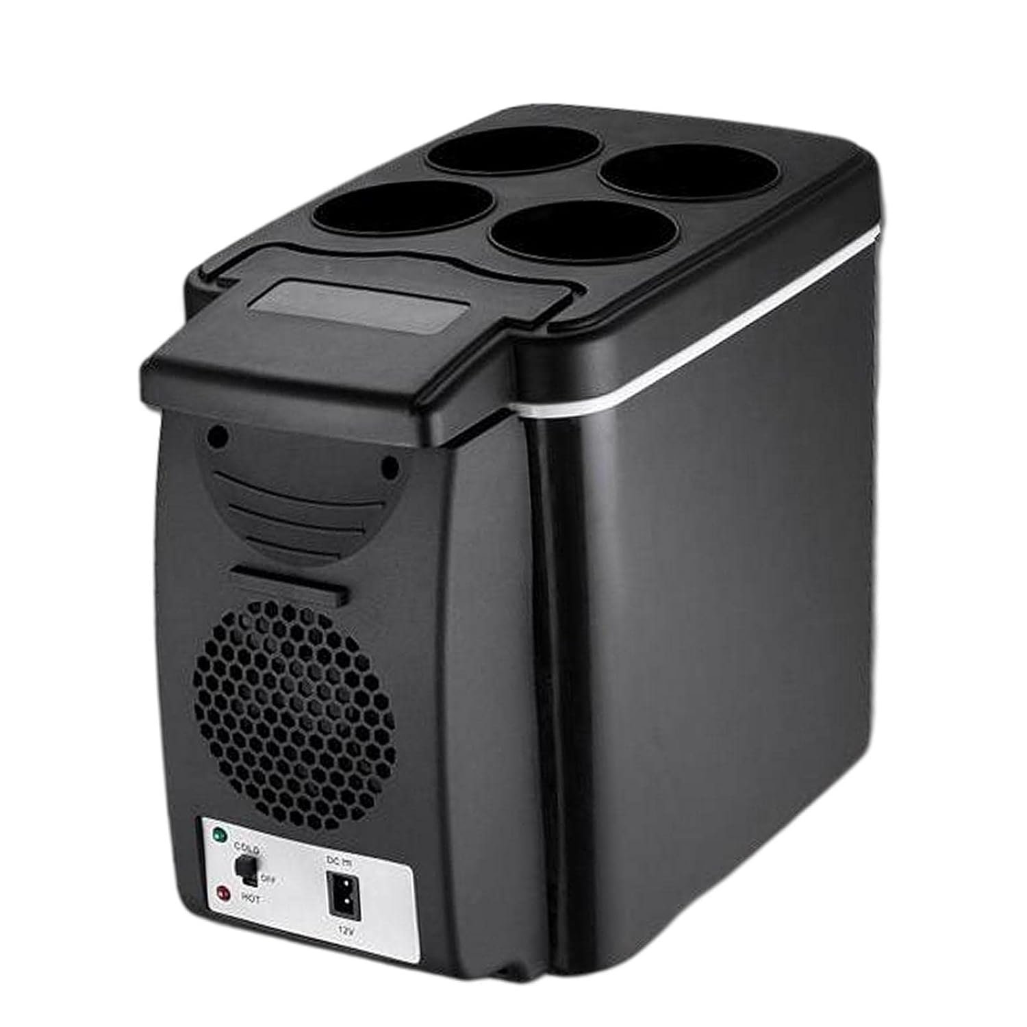 Enakshi (LABEL) 6L Mini Car Fridge Refrigerator Electric Cooler Warmer Avira 8 L Mini Fridge Portable Compact Refrigerator (White)