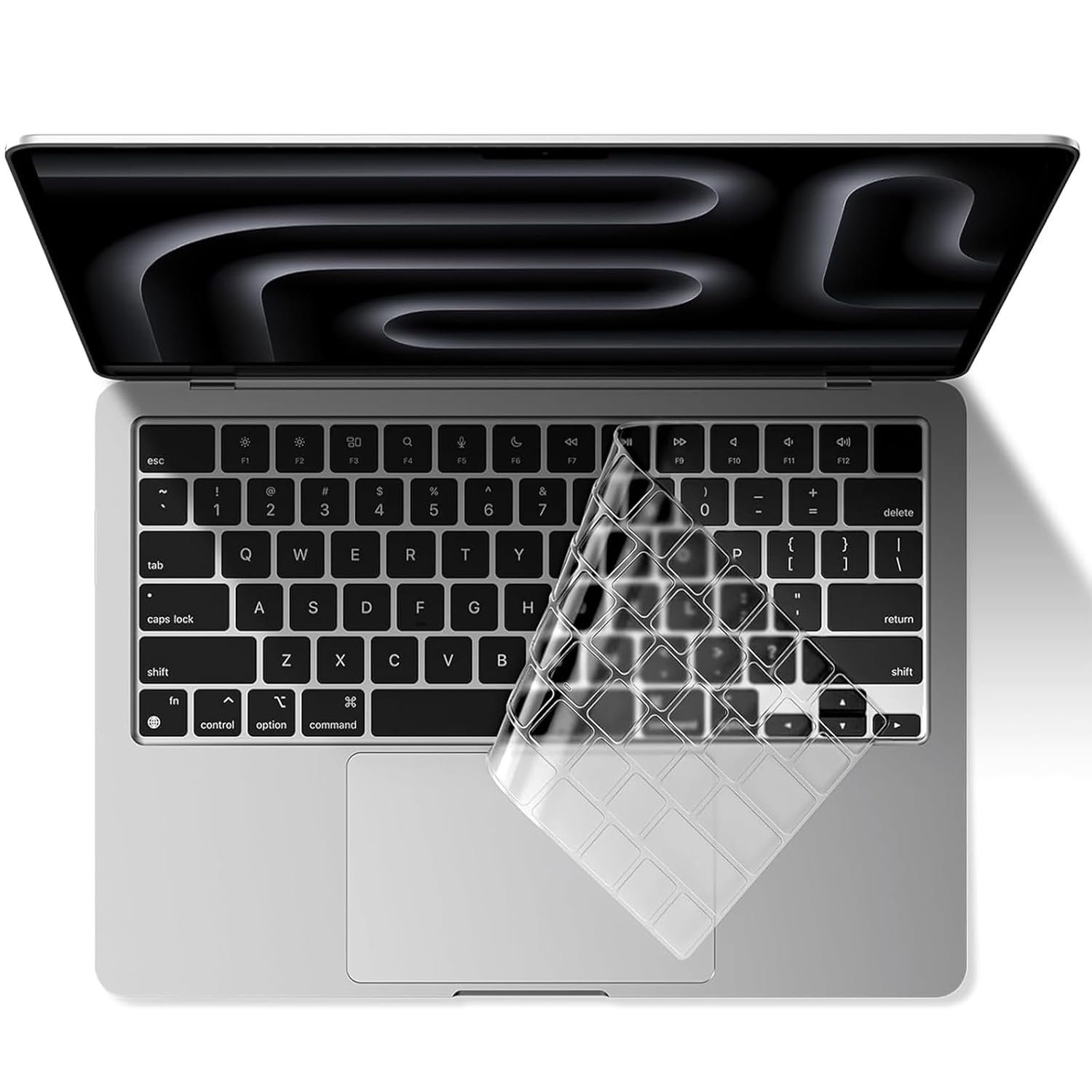EooCoo Premium Keyboard Cover Skin for 2024-2022 MacBook Air 15 2022 Apple MacBook Air (M2