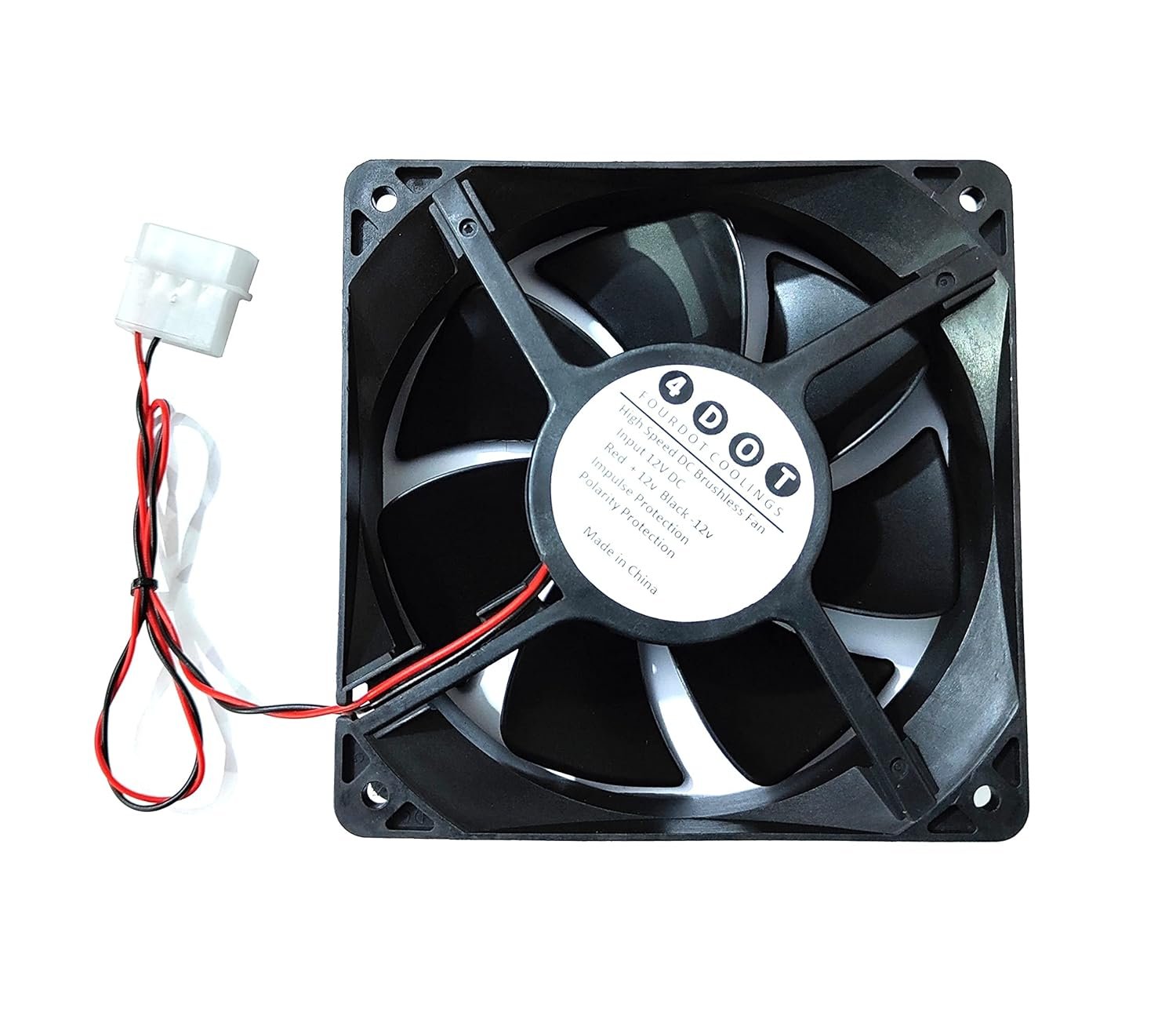Generic FourDot 120mm 5in 120x38mm 4000RPM High Speed Monster Computer High Ambient Cooling)
