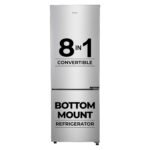 Haier 325 L 2 Star Convertible Triple Inverter Frost-Free Double Door (Black Glass