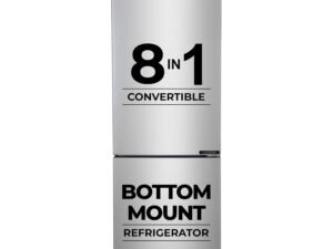 Haier 325 L 2 Star Convertible Triple Inverter Frost-Free Double Door (Black Glass