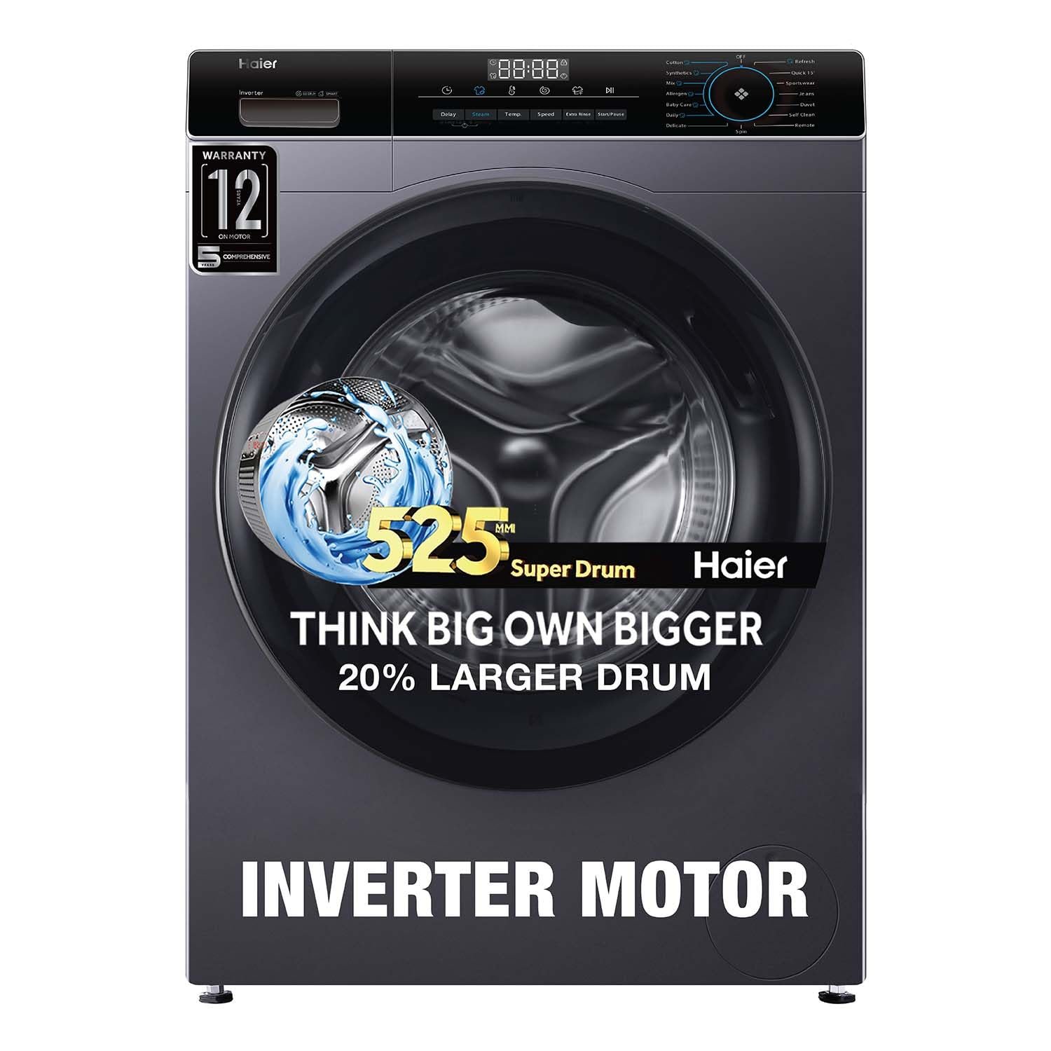 Haier 7 Kg 5 Star Inverter Direct Motion Motor Fully IFB 7 Kg 5 Star AI Powered Front Load Washing Machine