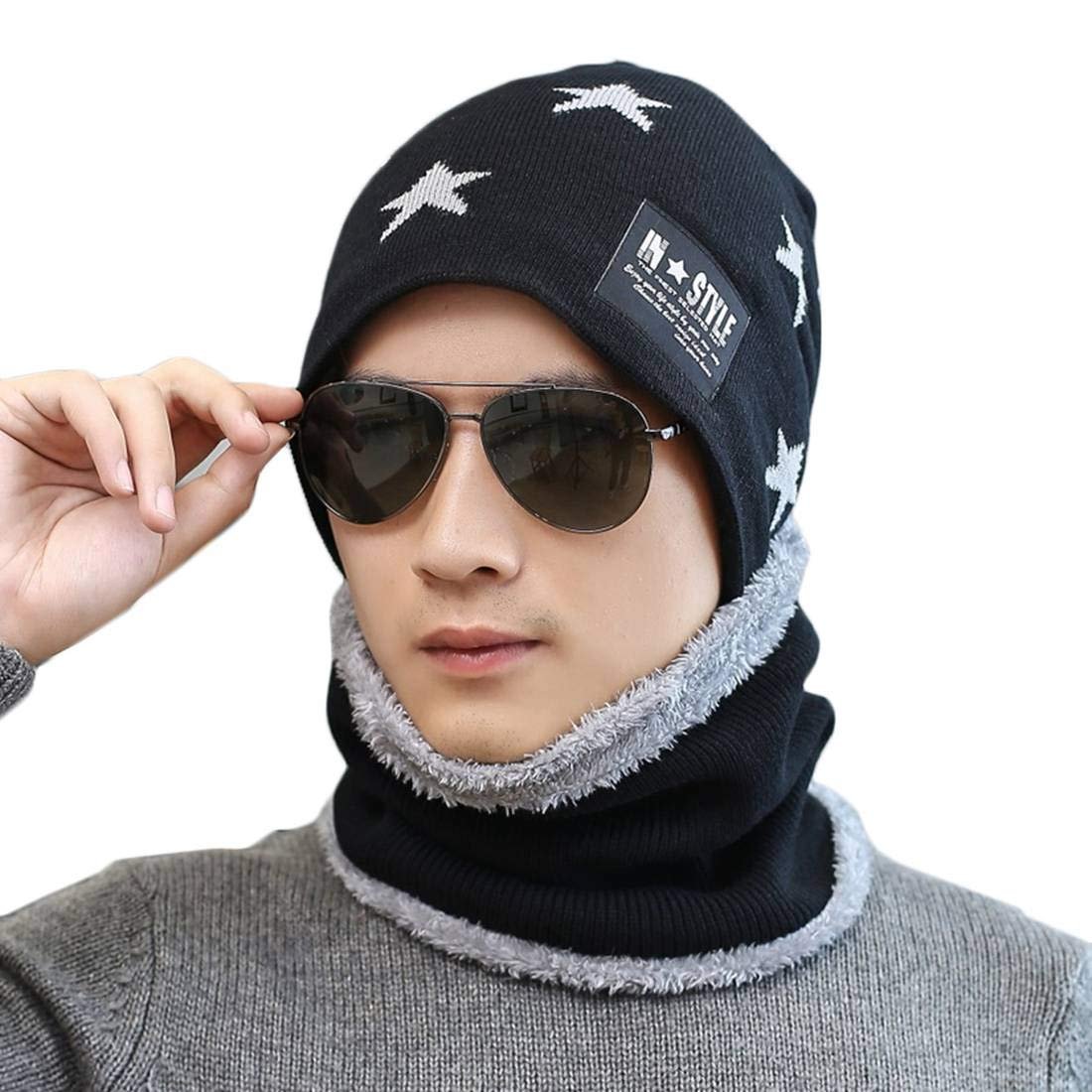 Handcuffs Winter Beanie Hat and Scarf Set for Men & Boldfit Winter Cap Set
