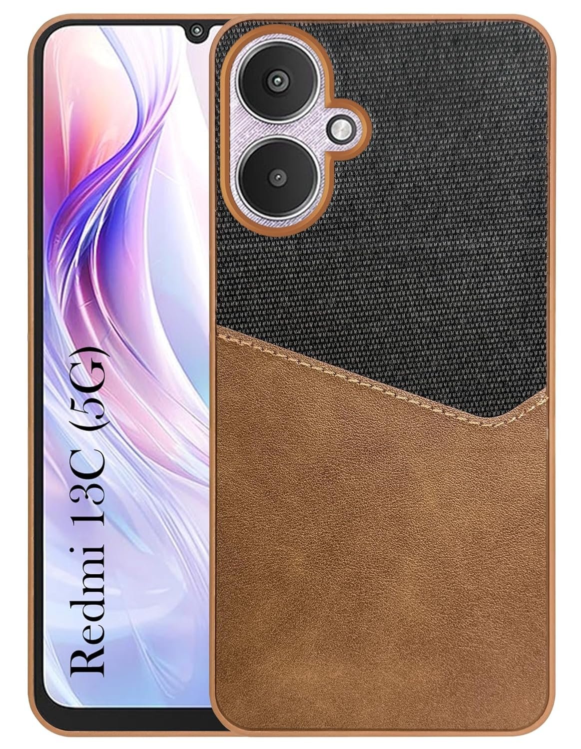 Jkobi Back Cover Case for Redmi 13C 5G (Dual PU Redmi 13C 5G