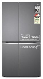 LG 630 L Frost-Free Inverter Wi-Fi InstaView Side-by-Side Refrigerator (Matte Black