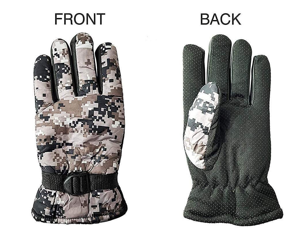 PinKit Warm Snow and Wind Proof Winter Gloves for Men Boldfit Winter Gloves Touch-Screen Friendly