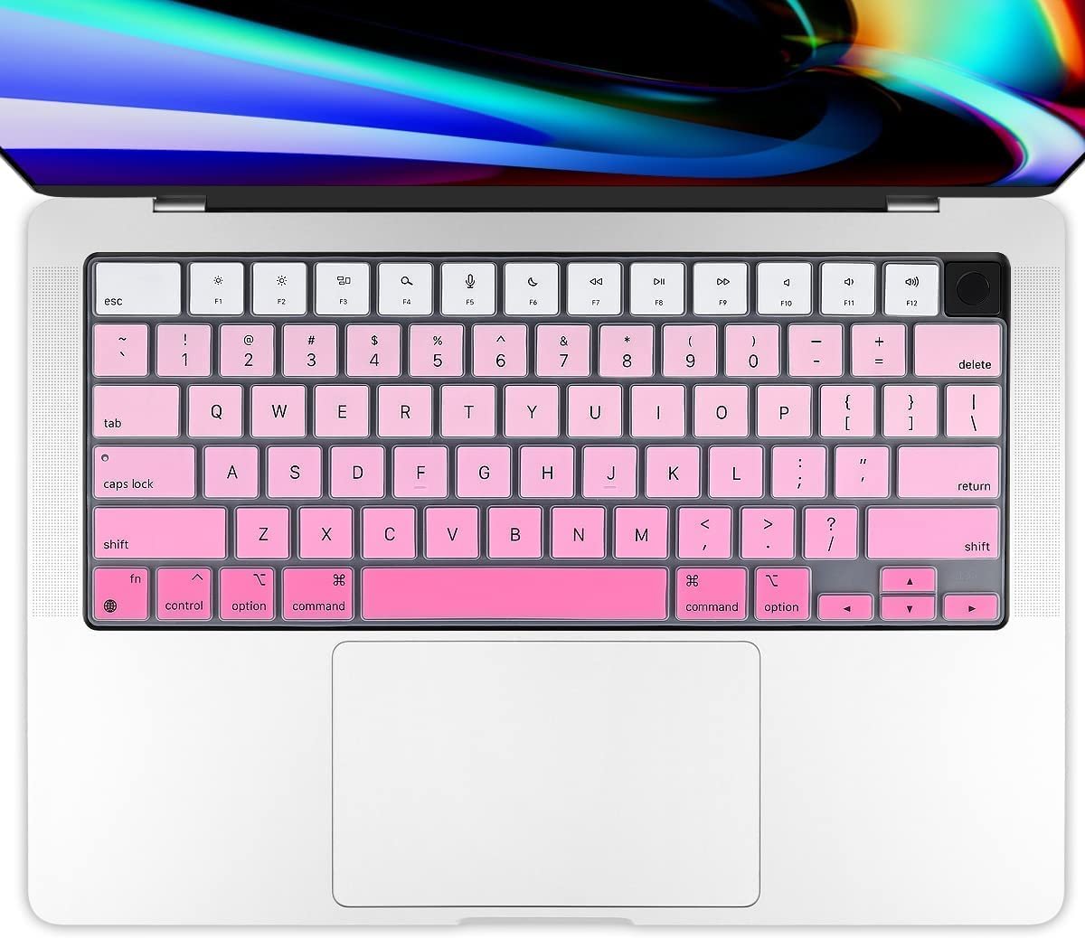 RAYA Silicone Keyboard Cover Skin for 2024-2021 MacBook Air 15" 13.6-inch