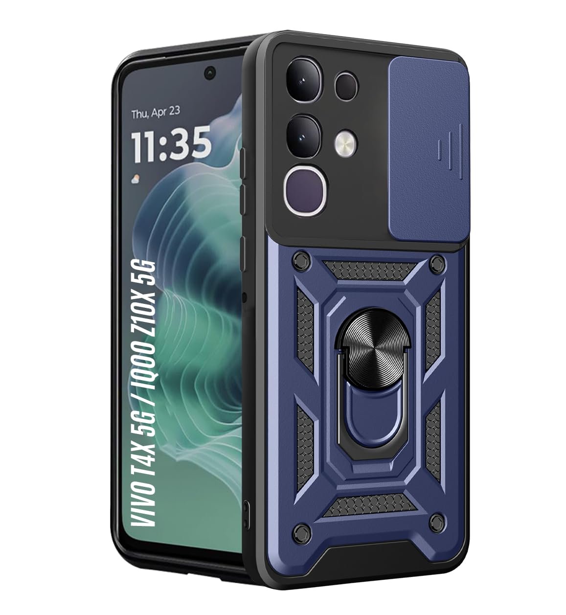 SESS XUSIVE Tough Armor Bumper Back Cover Case for iQOO iQOO Z10x 5G