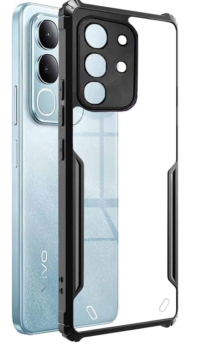 SPAZY CASE® iQOO Z10x 5G Back Cover | Transparent Crystal iQOO Z10x 5G