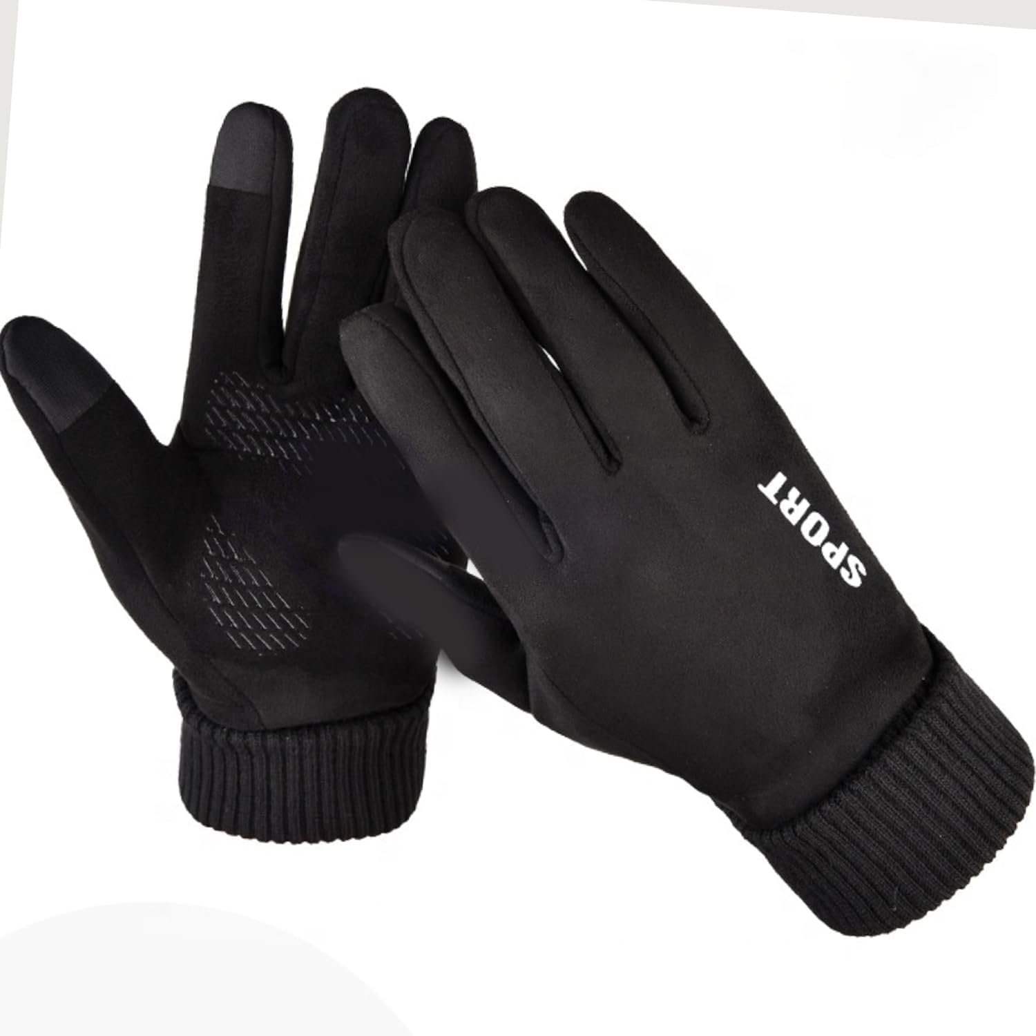 SPENCA Insulated Riding Gloves for Men & Women, Thermal Cold Boldfit Winter Gloves Touch-Screen Friendly