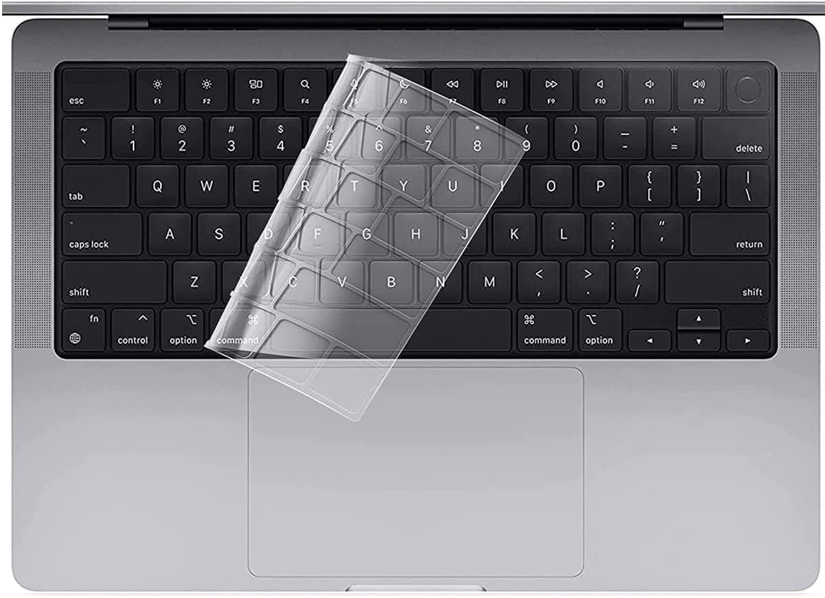 VNJ Keyboard Cover Protector for 2024-2021 M3 M2 MacBook Air 13.6-inch