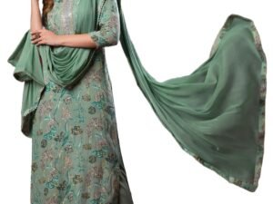 ANNI DESIGNER Women’s Rayon Straight Kurta with Pant & Dupatta