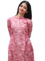 Sun Fashion Chanderi Printed Kurti for Girls