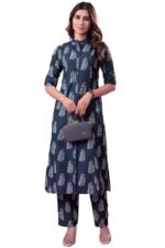 Sun Fashion Chanderi Printed Kurti for Girls