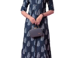 Sun Fashion Chanderi Printed Kurti for Girls