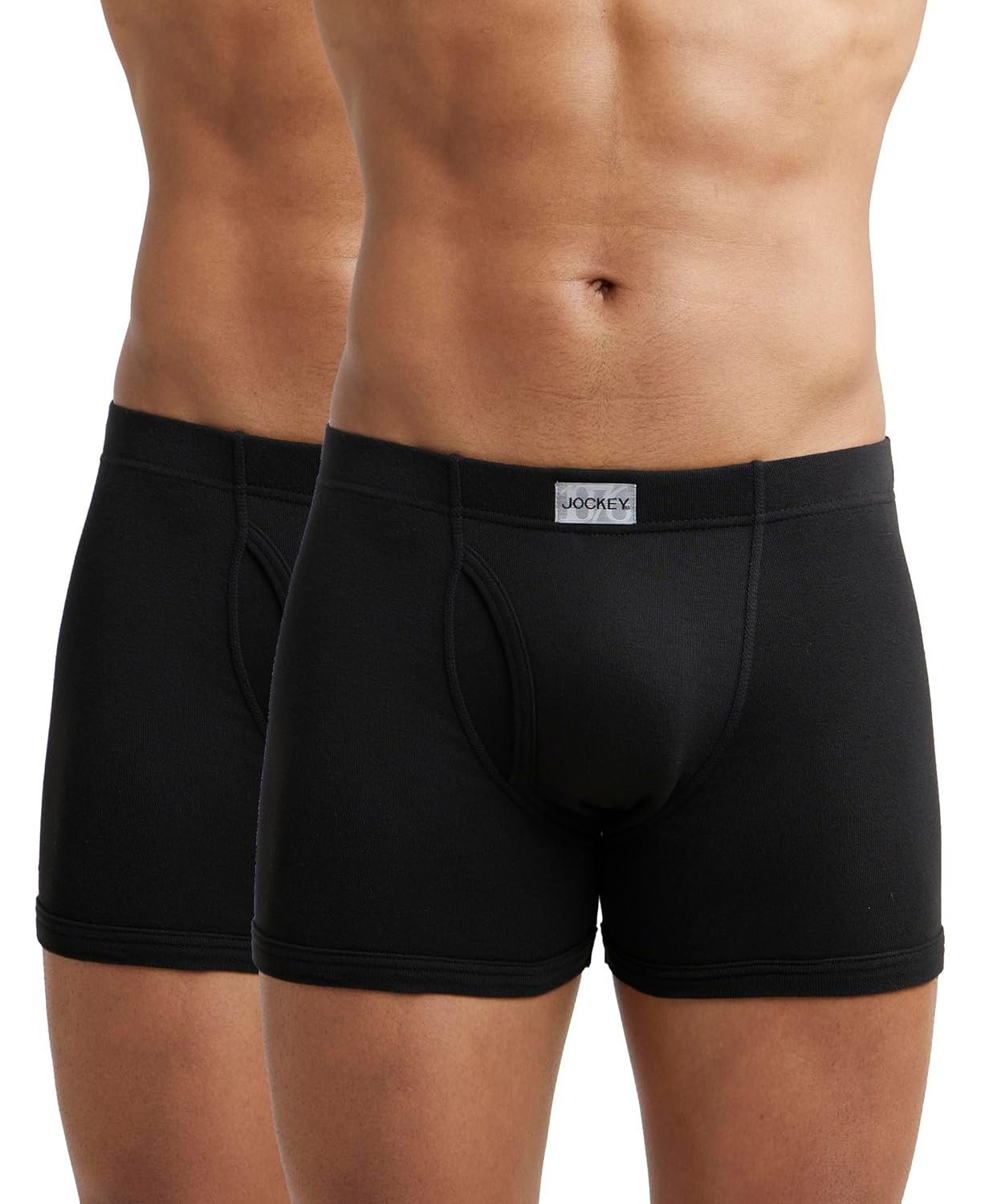 Jockey 8008 Men's Super Combed Cotton Rib Solid Boxer Brief Jockey Men’s Super Combed Cotton Briefs