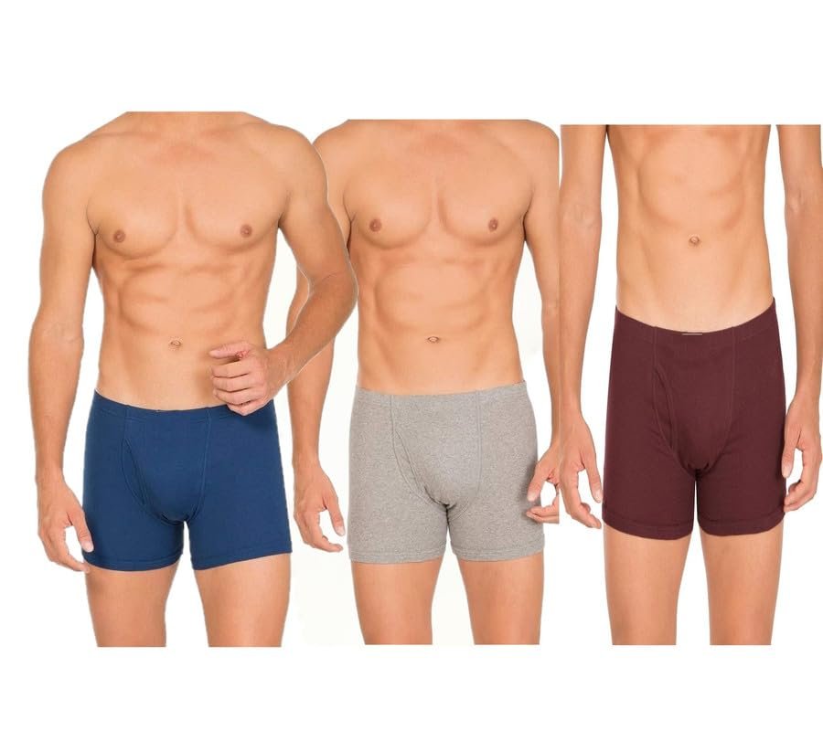 Men's Super Combed Cotton Rib Solid Boxer Brief with Ultrasoft Jockey Men’s Super Combed Cotton Briefs