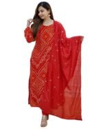 ANNI DESIGNER Women’s Rayon Straight Kurta with Pant & Dupatta
