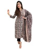 ANNI DESIGNER Women’s Rayon Straight Kurta with Pant & Dupatta