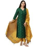 ANNI DESIGNER Women’s Rayon Straight Kurta with Pant & Dupatta